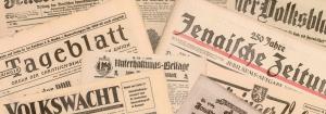 Historische Zeitungen im Stadtarchiv Jena