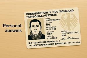 ein fiktives Muster eines Personalausweises